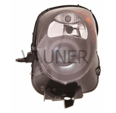 Alfa Mito 09-*Faro Dch Con Regulacion Electrica H7+h7 Interior Negro