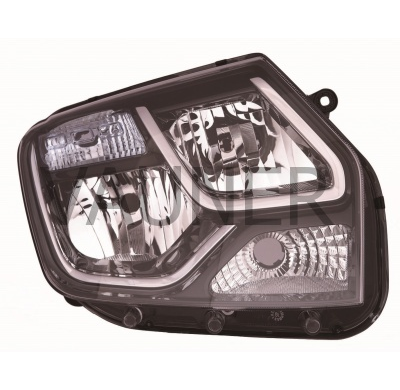 Dacia Duster 13-*Faro Dch Con Regulacion Electrica H7/H1