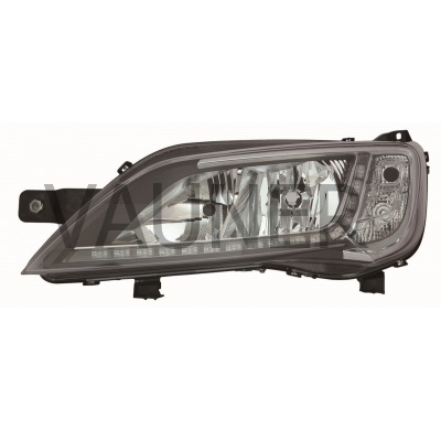 Fiat Ducato/Jump 14-*Faro Izq Con Regulacion Electrica Con Motor Interior Cromado H7/H7/Led