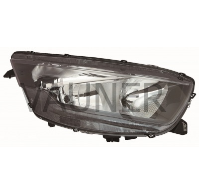 Iveco Daily 14-*Faro Dch Con Regulacion Electrica Con Motor H7/H1 Interior Negro