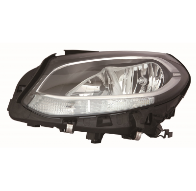 Mercedes B W246 14-*Faro Izq Con Regulacion Electrica Con Motor Interior Negro H7/H7/Led