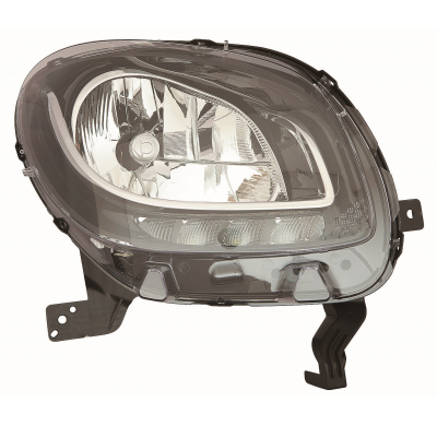 Mcc Smart Fortwo/Forfour 14-*Faro Dch Con Regulacion Electrica Interior Negro  H4/Led