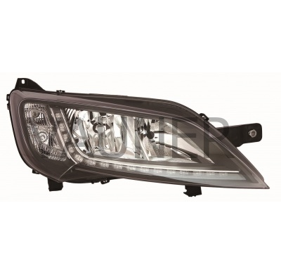 Peugeot Boxer 14-*Faro Dch Con Regulacion Electrica Con Motor Interior Negro H7/H7