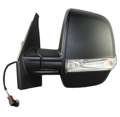 Fiat Doblo 10-/Combo 12-*Retrovisor Izq Manual Con Piloto Convexo Negro(2 Cristales)