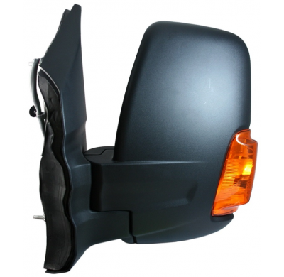 Ford Transit 14-*Retrovisor Izq Manual Con Piloto Amarillo Brazo Corto Convexo 16w 2pin