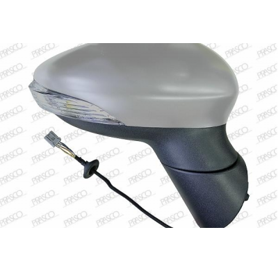 Retrovisor Derecho Electrico-Termico-Imprimado-Con Piloto-Abatible-Asferico/Cromado