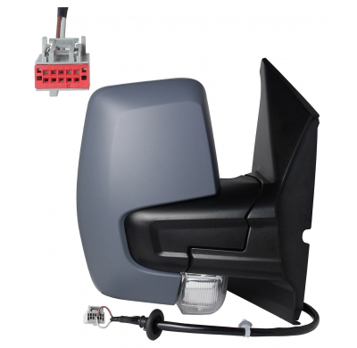 FORD TRANSIT CUSTOM 2018.01-*RETROVISOR DCH ELECTRICO CONVEXO TERMICO ABATIBLE ELECTRICAMENTE CON PILOTO 8PIN