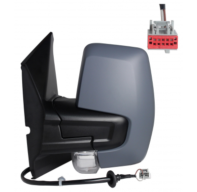 FORD TRANSIT CUSTOM 2018.01-*RETROVISOR IZQ ELECTRICO CONVEXO TERMICO ABATIBLE ELECTRICAMENTE CON PILOTO 8PIN