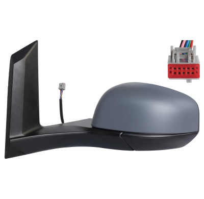 FORD TRANSIT CONNECT 2018.06-*RETROVISOR IZQ ELECTRICO TERMICO ASFERICO ABATIBLE ELECTRICAMENTE PARA PINTAR CON ANGULO MUERTO 9P