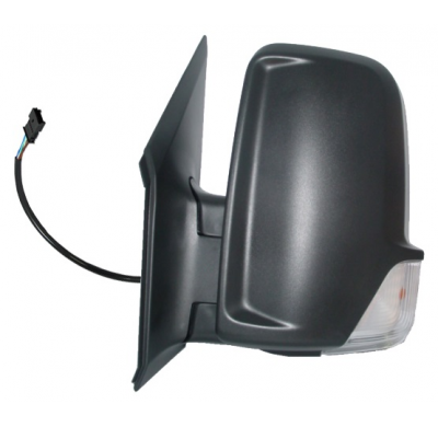 Mercedes Sprinter/Lt/Crafter 09-*Retrovisor Izq Electrico Con Piloto Convexo(Brazo Corto)6pin