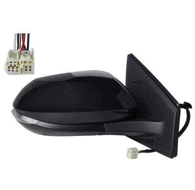 TOYOTA YARIS 5P 2020.02-*RETROVISOR DCH ELECTRICO PARA PINTAR CONVEXO TERMICO CON PILOTO 6PIN