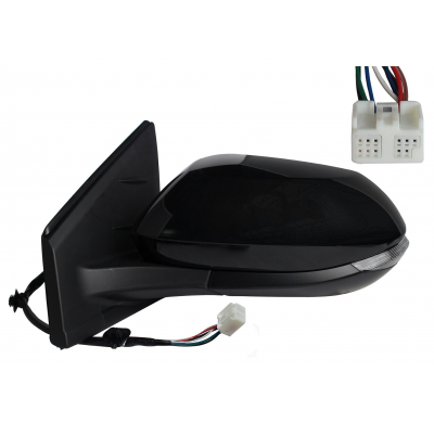 TOYOTA YARIS 5P 2020.02-*RETROVISOR IZQ ELECTRICO PARA PINTAR CONVEXO TERMICO ABATIBLE ELECTRICAMENTE CON PILOTO 8PIN
