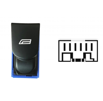 IVECO DAILY 00-*BOTON PUERTA DELANTERA DCH(ELEVALUNAS DELANTERO DCH)6PIN