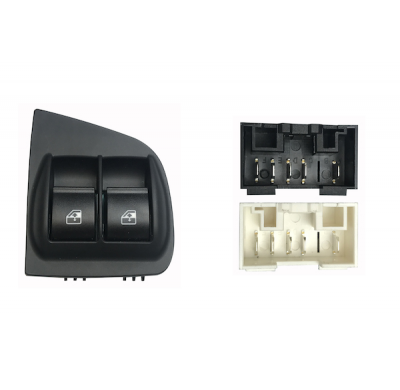 Fiat Doblo 05-*Interruptor Completo Puerta Delanter. Izq(2 Botones)10pin