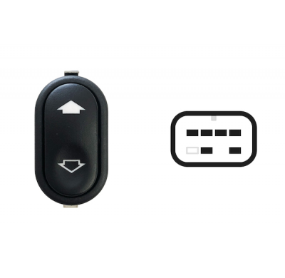 Ford Transit 2000.06-*Boton Elevalunas Delantero  Izq+dch 6pin