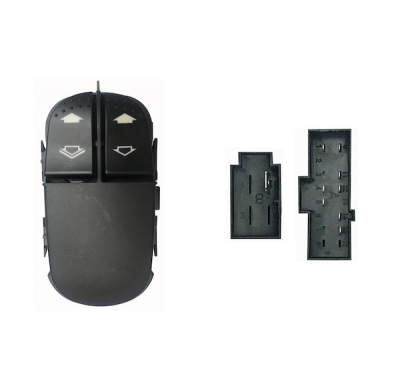 Ford Focus 98-*Interruptor Puerta Delantero  Izq(2 Botones) 9pin