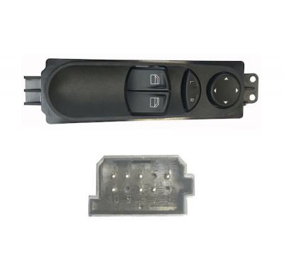 Mercedes Vito 03-*Interruptor Puerta Delantero  Izq (2 Botones) 7pin