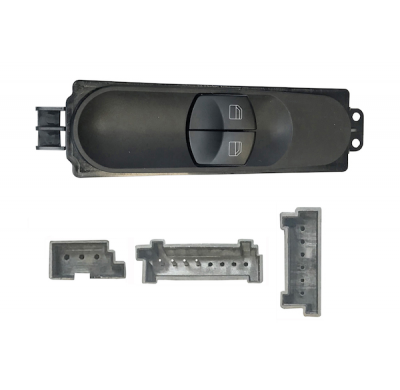 Mercedes Sprinter/Craf 06-*Interruptor Completo Puerta Delantero  Izq(2 Botones)4pin