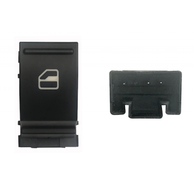 Seat/Vw Golf/Pas/Ibiz/Leon 03-*Boton Elevalunas Puerta Delanter. Dch+traser. Dch/Izq (Negro/Blanco) 3pin