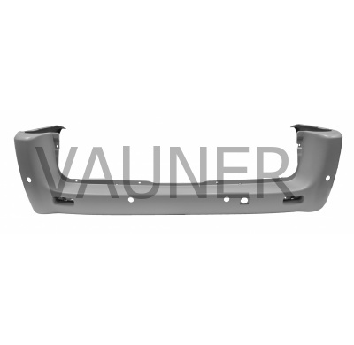 Fiat Scudo/Jum/Exp 07-*Paragolpes Trasero Para Pintar Chasis Largo Con Agujeros Para Sensor