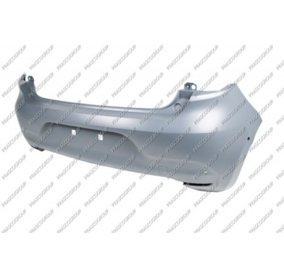 Paragolpes Trasero Imprimado Con Agujeros 4 Agujeros Para Sensor