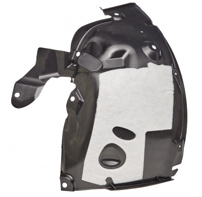 RENAULT MEGANE/FLUENCE 08-*PLASTICO PASE DE RUEDA DELANTERO IZQ (PARTE DELANTERA) CON AISLANTE