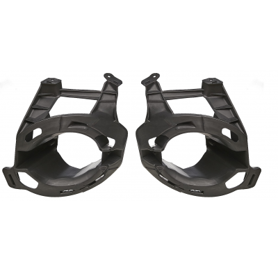 Renault Clio 09-*Juego Rejilla Dch/Izq Paragolpes Delantero Con Agujeros Para Antiniebla