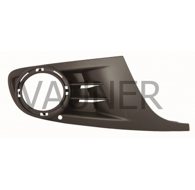 Vw Golf 08-*Rejilla Dch Paragolpes Delantero Con Agujero Sin Aro Cromado