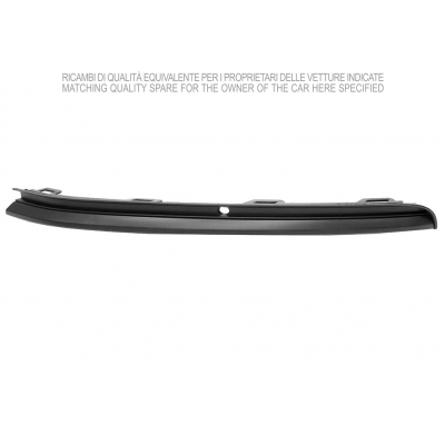 VW GOLF VII 2017.01-*MOLDURA SUPERIOR IZQ NEGRO PARAGOLPES DELANTERO