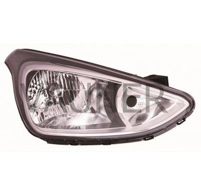 Hyundai I10 13-*Faro Dch Con Regulacion Electrica H4/H7 Interior Negro