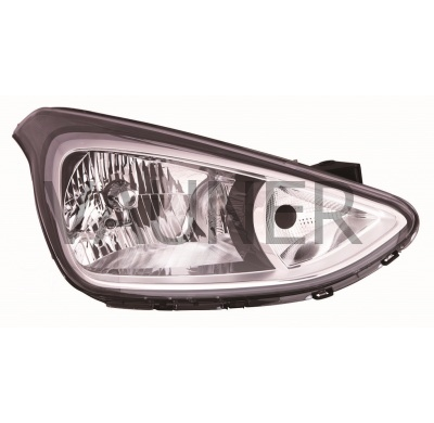 Hyundai I10 13-*Faro Dch Con Regulacion Electrica H4 Interior Negro