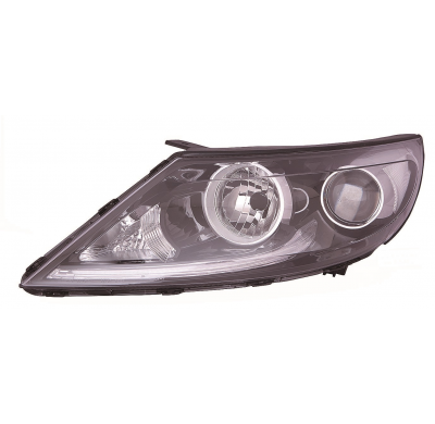 Kia Sportage 14-*Faro Izq Con Regulacion Electrica Interior Negro H7/H7/Led