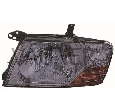 Mitsubishi Pajero 03-*Faro Izq Con Regulacion Manual/Electrica Interior Cromado