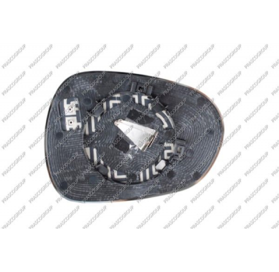 Cristal+soporte Izquierdo-Convexo-Calefactado-Cromado