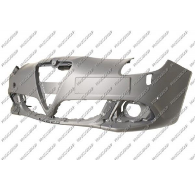 Paragolpes Delantero Imprimado Con Agujeros Sensores Aparcamiento + Soportes Con Agujeros Lavafaros-Con Tapagancho