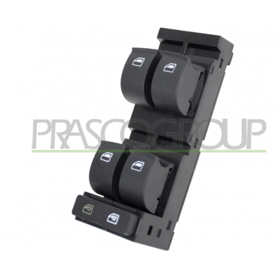 INTERRUPTOR ELEVALUNAS NEGRO-4 INTERRUPTORES-ELEVALUNAS PORTA DELANTERA IZQUIERDA-16 PINES