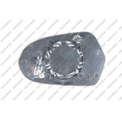 Cristal+soporte Derecho-Calefactado-Convexo/Cromado