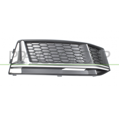 REJILLA DERECHA PARAGOLPES DELANTERO CON MOLDURA PLATA (MOD.S-LINE)