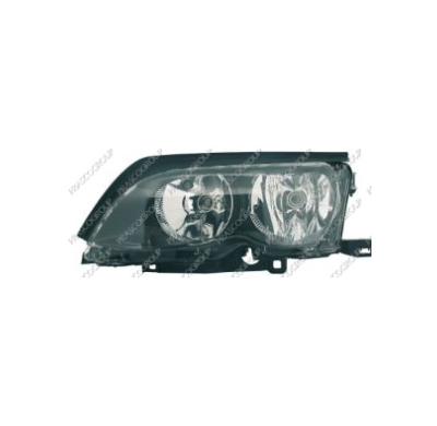 Bmw E46 2p 01-*Faro Izq Con Regulacion Electrica H7/H7(Interior Oscuro)