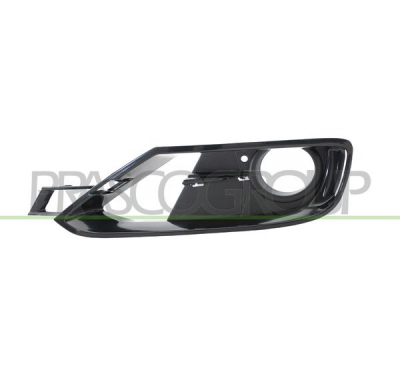 REJILLA IZQUIERDA PARAGOLPES-NEGRO BRILLANTE-CON AGUJERO ANTINIEBLA MOD. SPORT