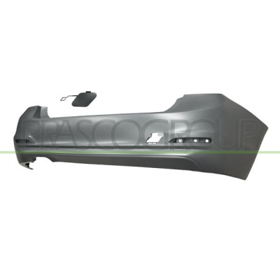 Paragolpes Trasero-Imprimado-Con Tapagancho-Con Escape Doble Izquierdo Mod. 4 Puertas Basis