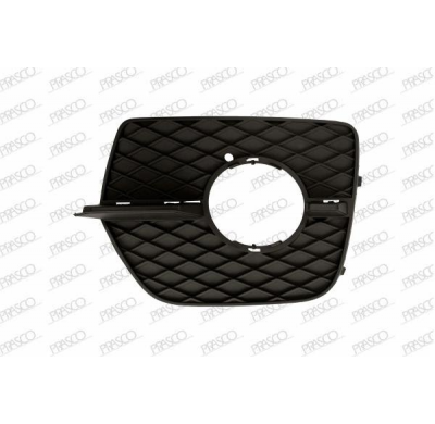 Rejilla Izq Paragolpes Negro Con Agujero Antiniebla Con Agujeros Para Moldura