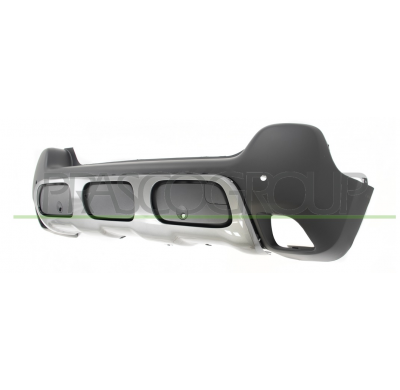 PARAGOLPES TRASERO-IMPRIMADO-CON MOLDURA-CON AGUJEROS SENSORES APARCAMIENTO+SOPORTES