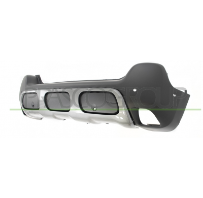 PARAGOLPES TRASERO-IMPRIMADO-WITH MOLDING-CON AGUJERO SENSORES APARCAMIENTO-CON ASISTENTE DE APARCAMIENTO+SOPORTES