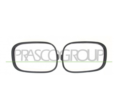 KIT MARCOS FARO ANTINIEBLA NEGRO LISO PARA IMPRIMAR (DERECHA+IZQUIERDA)