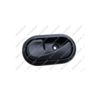 Manecilla Interior Delantera/Trasera Izquierda  Con Palanca Plata-Escudo Negro-Clip Dacia Sandero 2008->