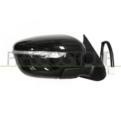 RETROVISOR DERECHO ELECTRICO-NEGRO-CON PILOTO-CONVEXO/CROMADO