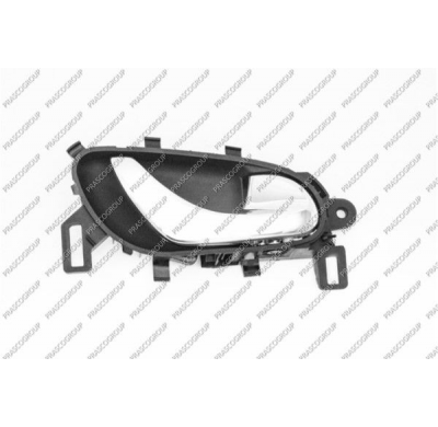 Manecilla Interior Delantera/Trasera Derecha Con Palanca-Cromada-Escudo Negro