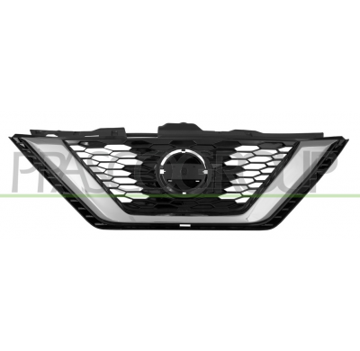 REJILLA NEGRA CON MOLDURA CROMADA MOD. 02/2018>