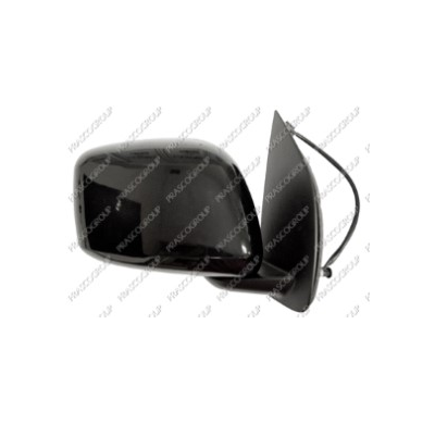 Espejo Derecho Electrico-Negro-Convexo/Cromado-3 Pines Nissan Navara 2005->